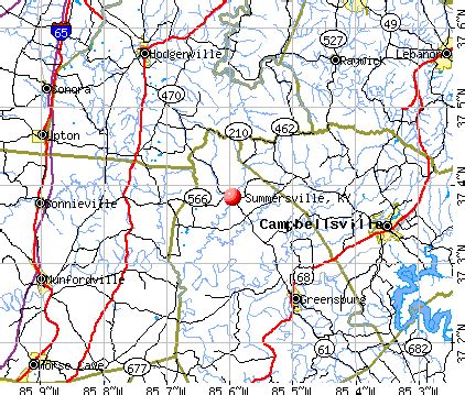 Summersville Ky Map