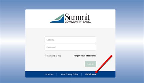 summit community bank login security