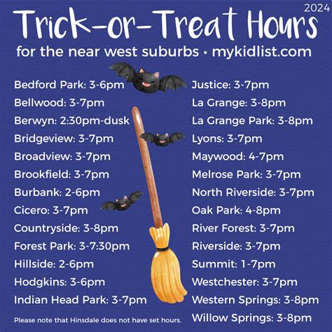 Summit Il Trick Or Treating Hours