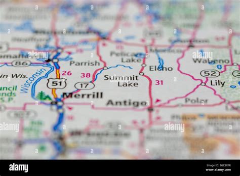 Summit Lake Wisconsin Map