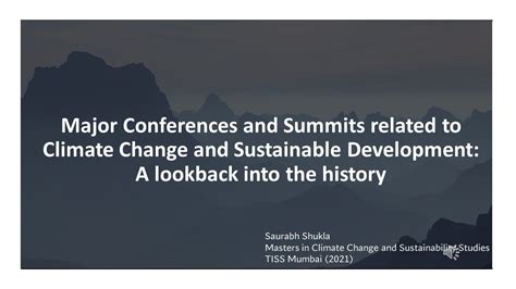 summits related to climate change