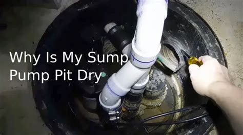 Sump Pump Pit Completely Dry