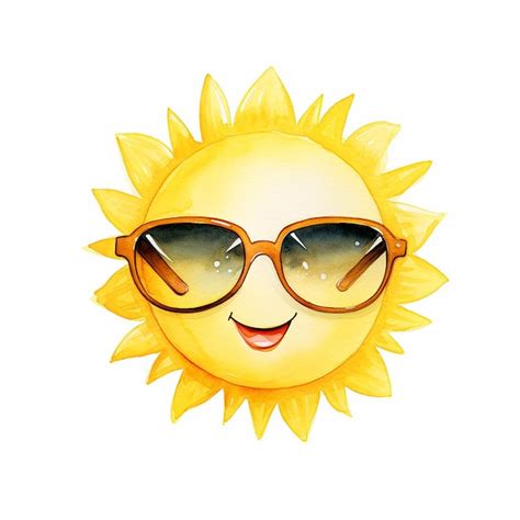 Sun Drawing With Sunglasses