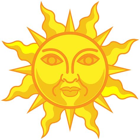 sun with face png