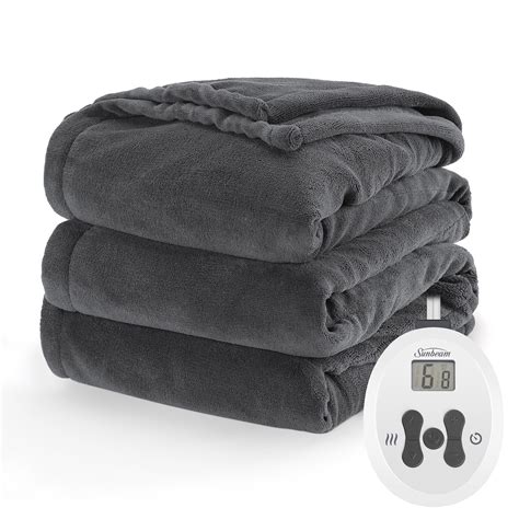 Sunbeam Heated Microplush Blanket With Dial Controller