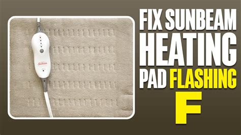 Sunbeam Heating Pad Cat95C Flashing F