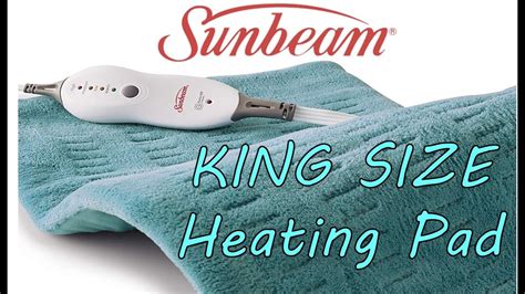 sunbeam heating pad instruction manual