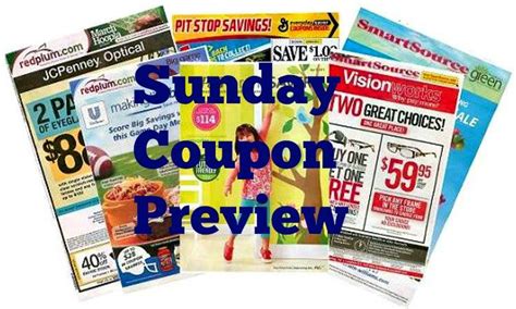 Coupon Previews – A Sunday Must Have!