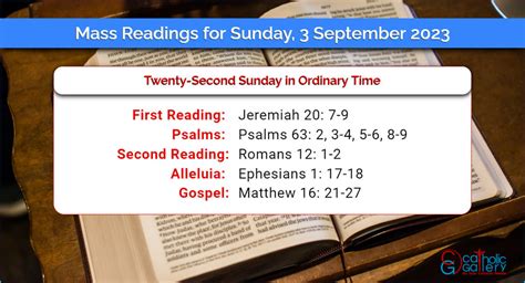 sunday mass september 3 2023