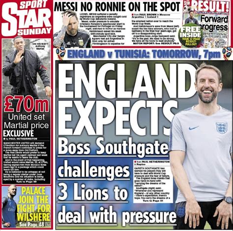 sunday sport newspapers today