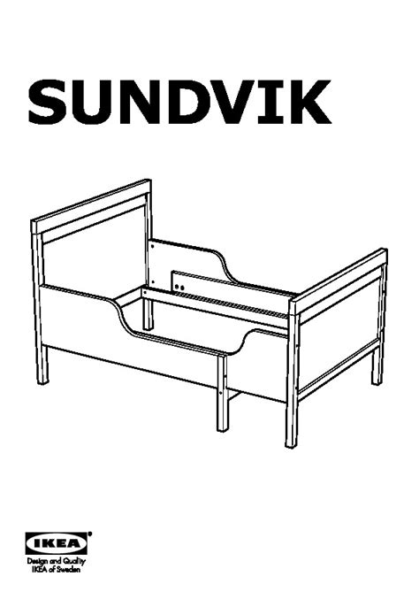Sundvik Ext Bed Frame With Slatted Bed Base Instructions