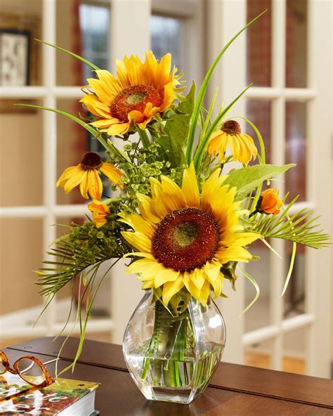 sunflower artificial flower arrangements