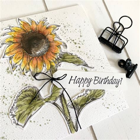 sunflower birthday card ideas