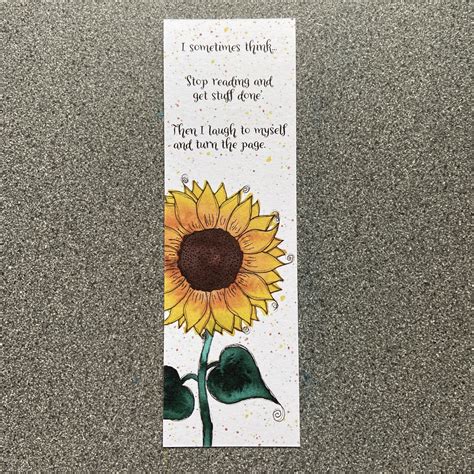 Sunflower Bookmark