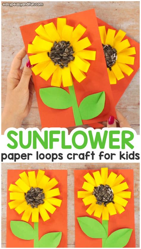 sunflower craft with seeds