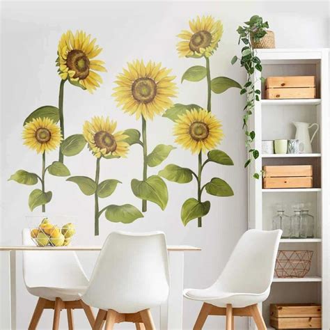 Sunflower Decals For Kitchen