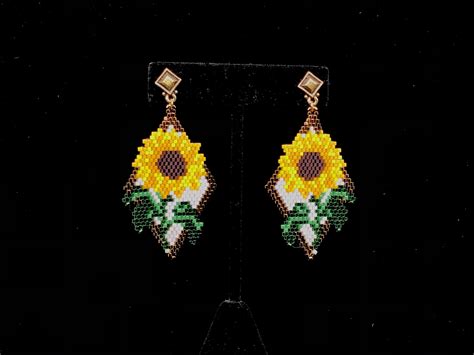 Sunflower Earring Bead