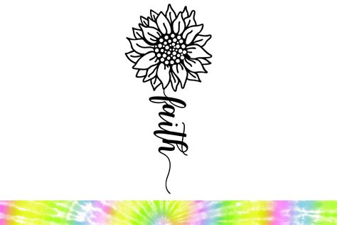 Faith svg, Christian svg, Bible svg, Jesus, sunflower vector (354542