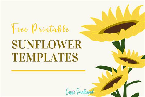 sunflower templates free download