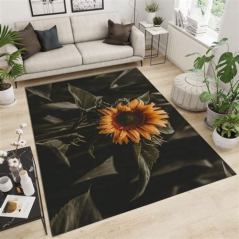Sunflower Throw Rugs