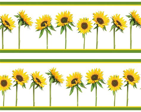 Sunflower Wall Border
