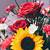 sunflowers and roses background