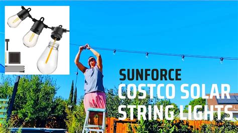 Sunforce Solar String Lights Costco Instructions