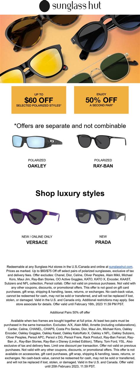 Sunglass Hut Promo Code 2023