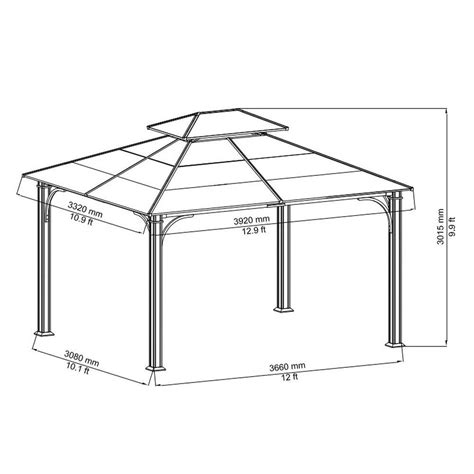 Sunjoy Gazebo Sizes