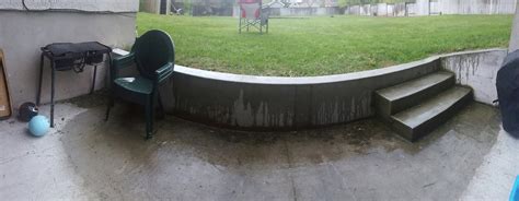 How do I install a french drain in a sunken concrete patio? Home