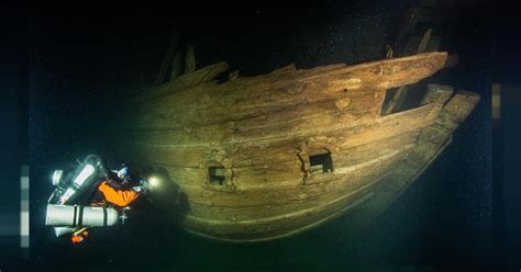 sunken ship in baltic sea