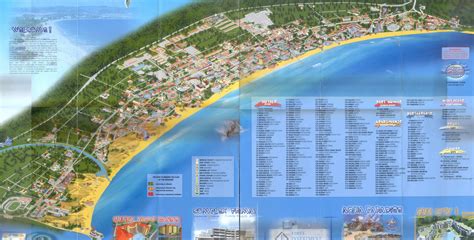 sunny beach tourist map