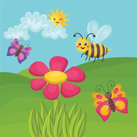 Sonniger Tag Bienen