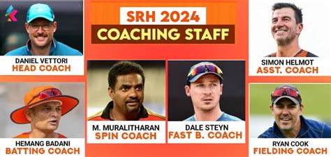 sunrisers hyderabad coaching staff 2024