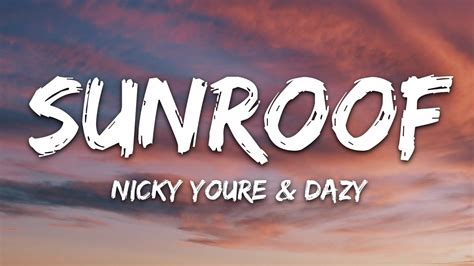 Sunroof Lyrics Nicky