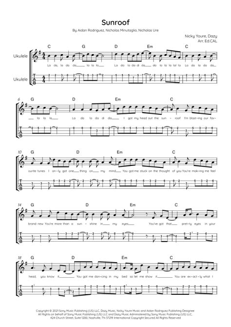 Sunroof Ukulele Tutorial