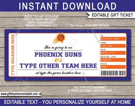 suns tickets christmas