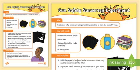 Sunscreen Experiment