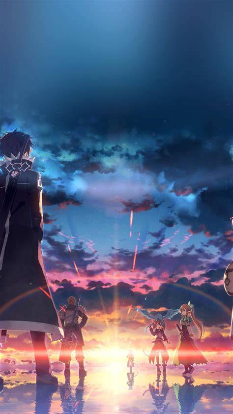 Anime Sky Sunset Wallpapers Wallpaper Cave