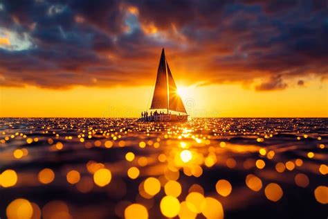 sunset boat atmosphere