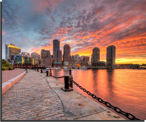 Experience Boston's Tonight's Magnificent Sunset: A Spectacular Visual Treat