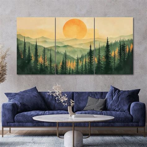 Sunset Canvas Wall Art Multi Panel