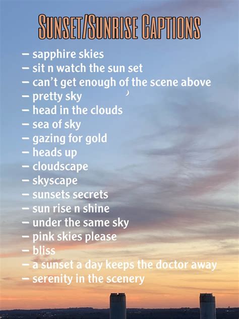sunset captions for instagram post for boy