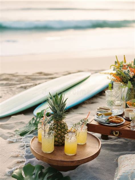 sunset drinks snacks