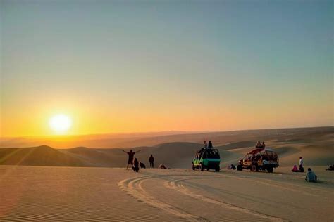 sunset in Huacachina