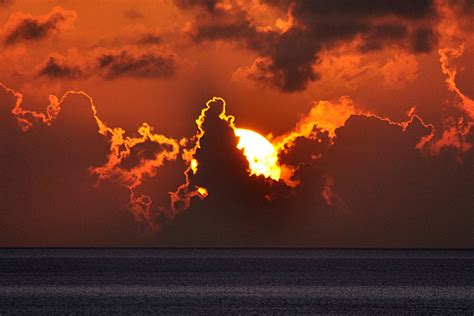 Sunset in Bermuda Triangle