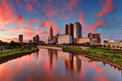 Witness a Breathtaking Sunset in Columbus Ohio This Evening