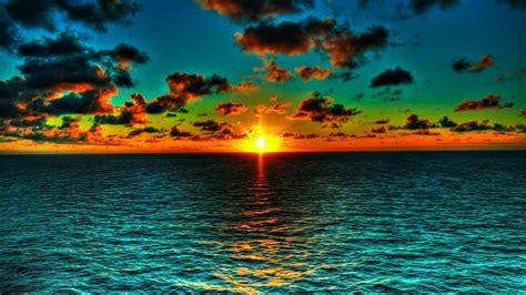 sunset ocean