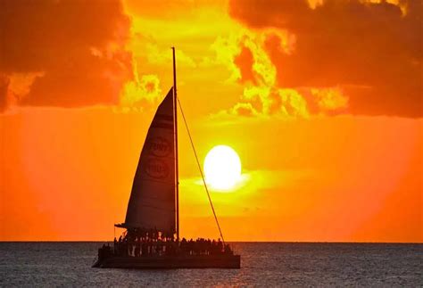 sunset sailboat key west