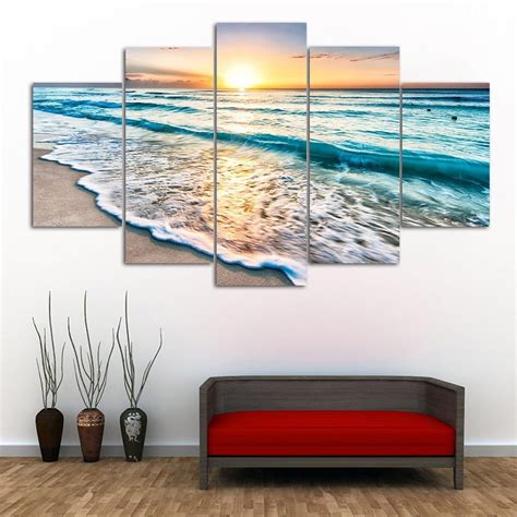 Sunset Split Canvas Painting